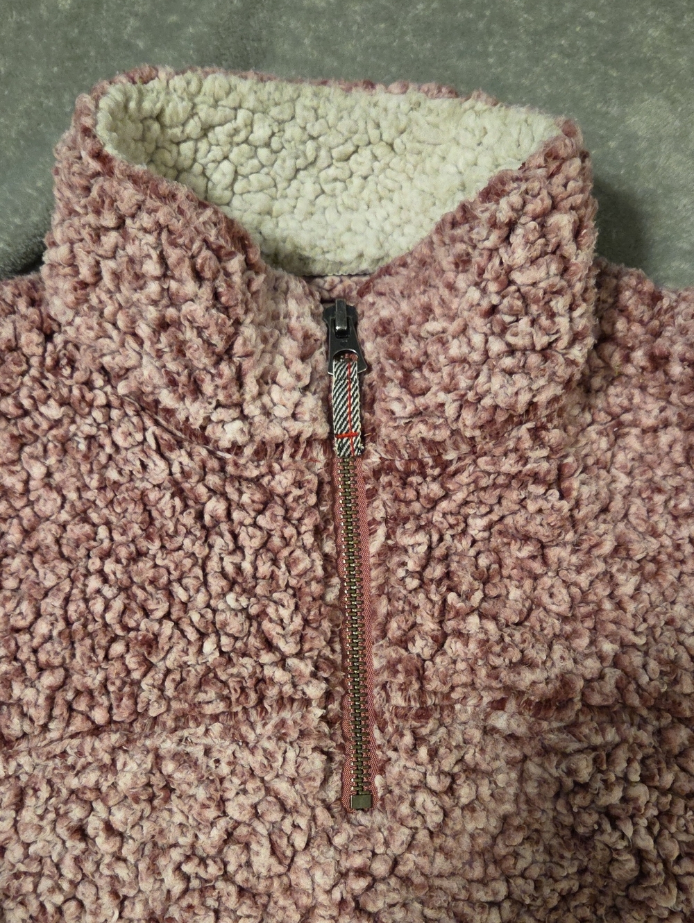 dylan Mauve Sherpa Half-Zip Turtleneck Pullover - Picture 3 of 5